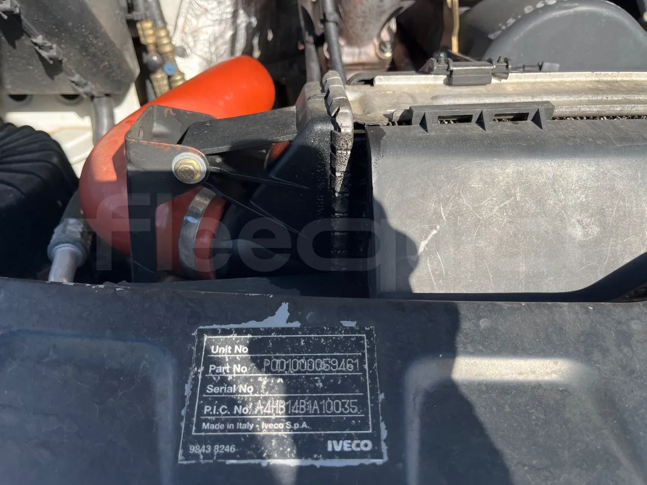 Iveco Daily 65C15 -EUR3 -107kW -7m Abicar - engine plate photo