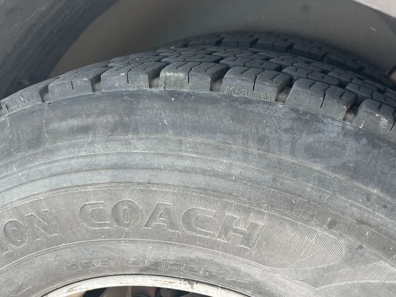 Temsa Tourmalin - Second Axle Left Side: Tyre Tread