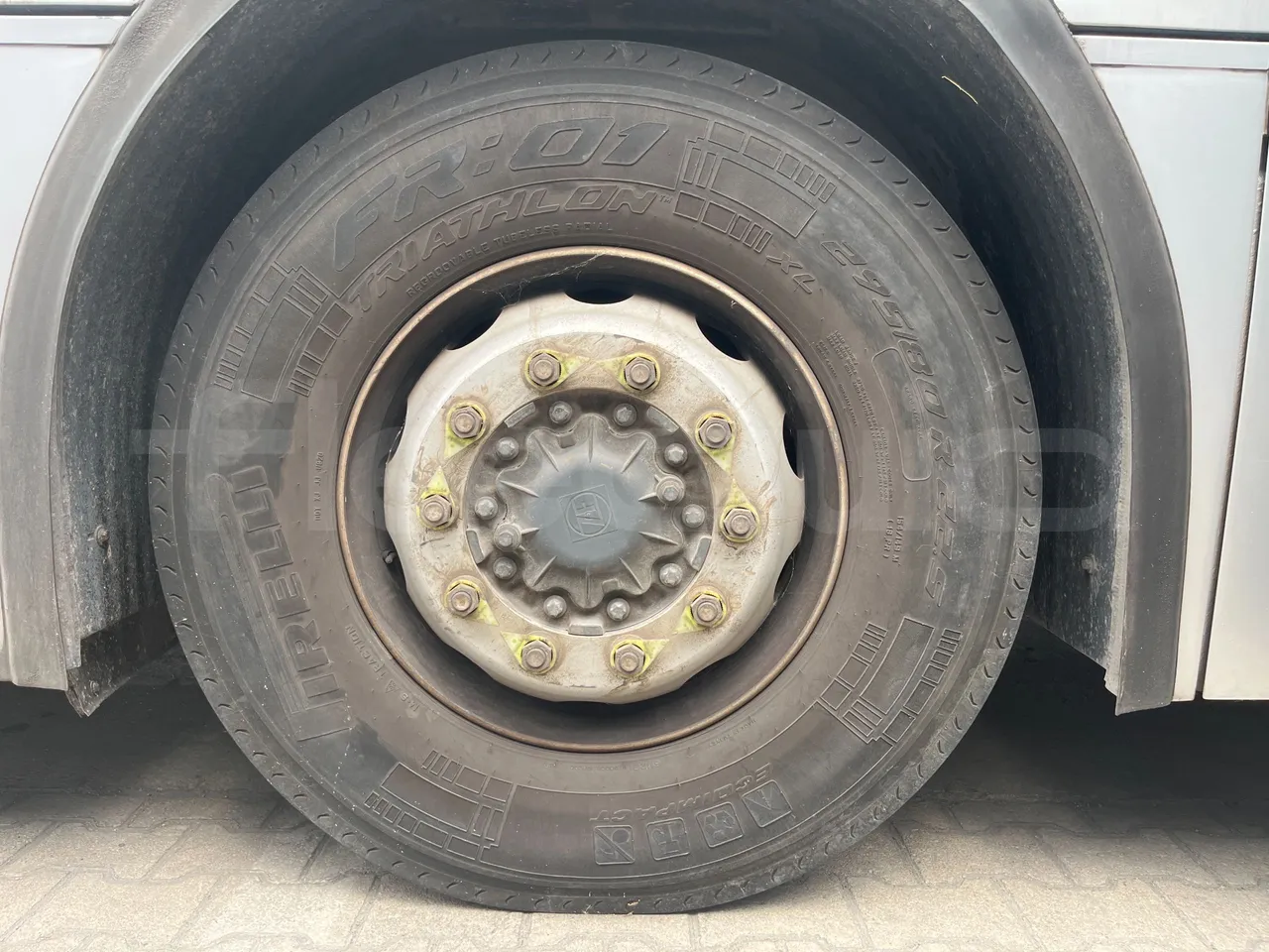 Temsa Tourmalin - front left tire measurements