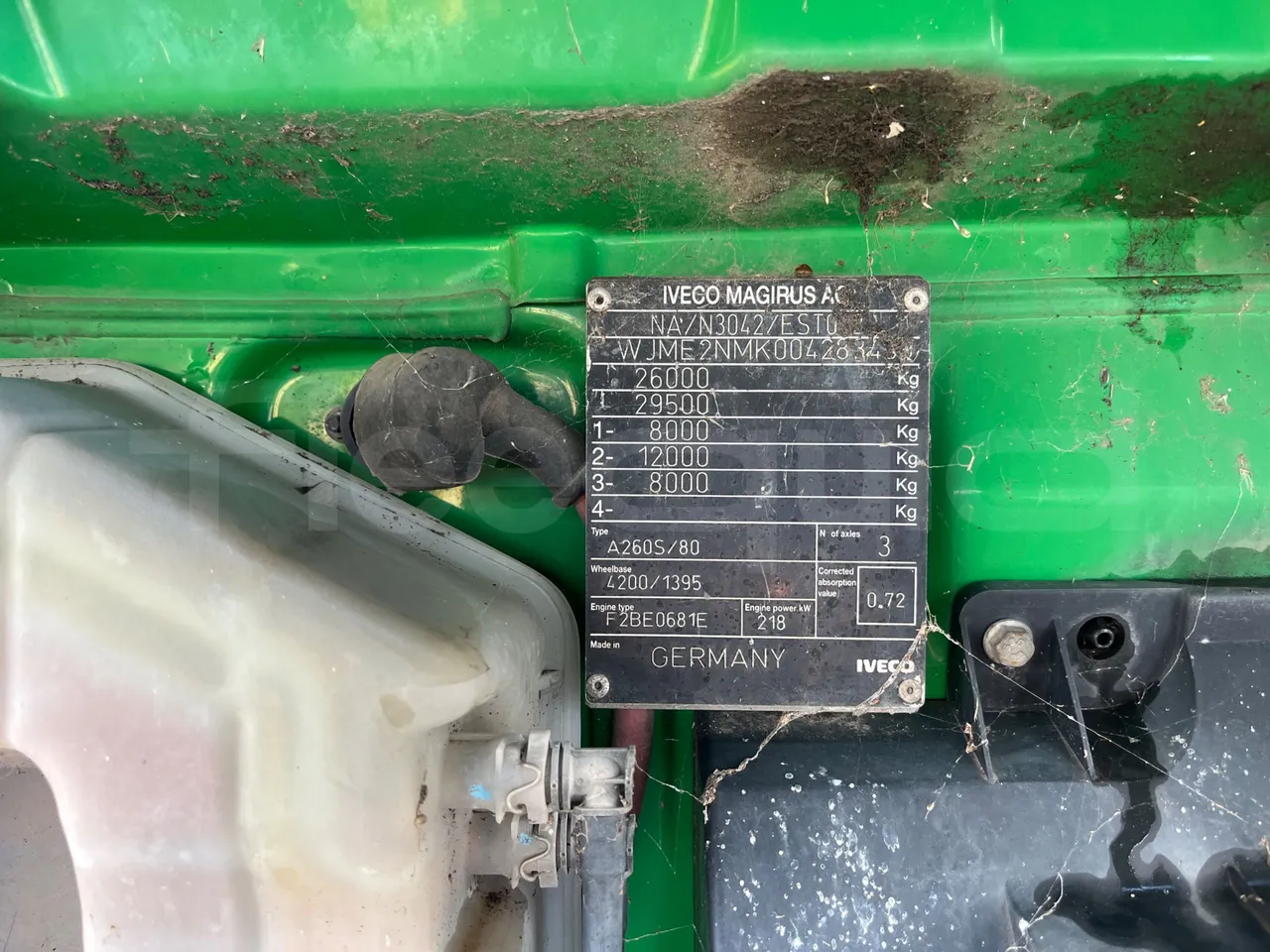 Iveco Magirus A260S/80 - Euro3 - 218kW - 9.755mt - chassis VIN photo