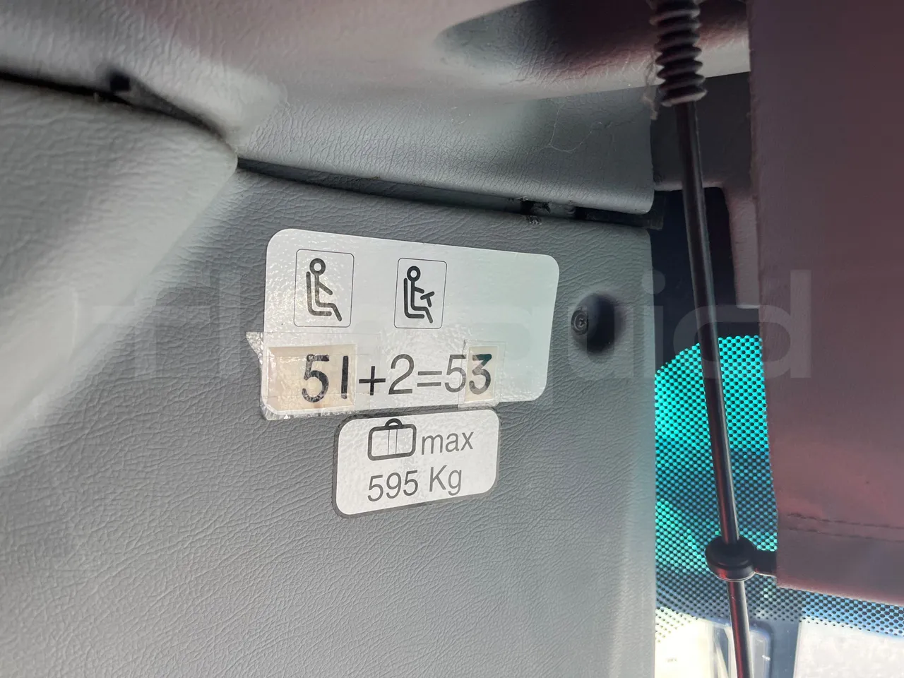 Irisbus New Domino 397E/12.40 - EUR5 - 331kW - 12.410m - F3AE3682A*M - seat plate photo