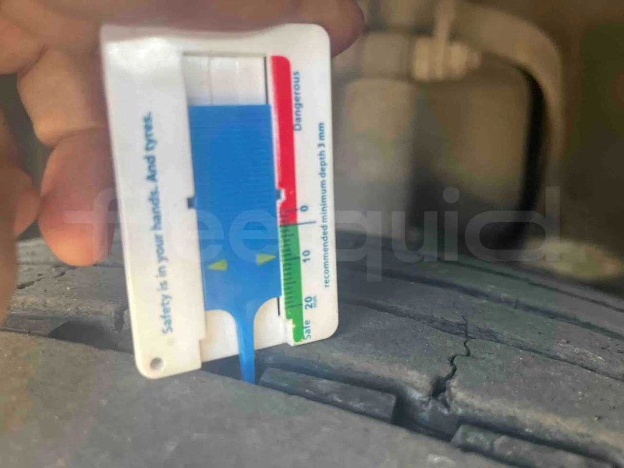 Iveco NOGE - front left tire measurements