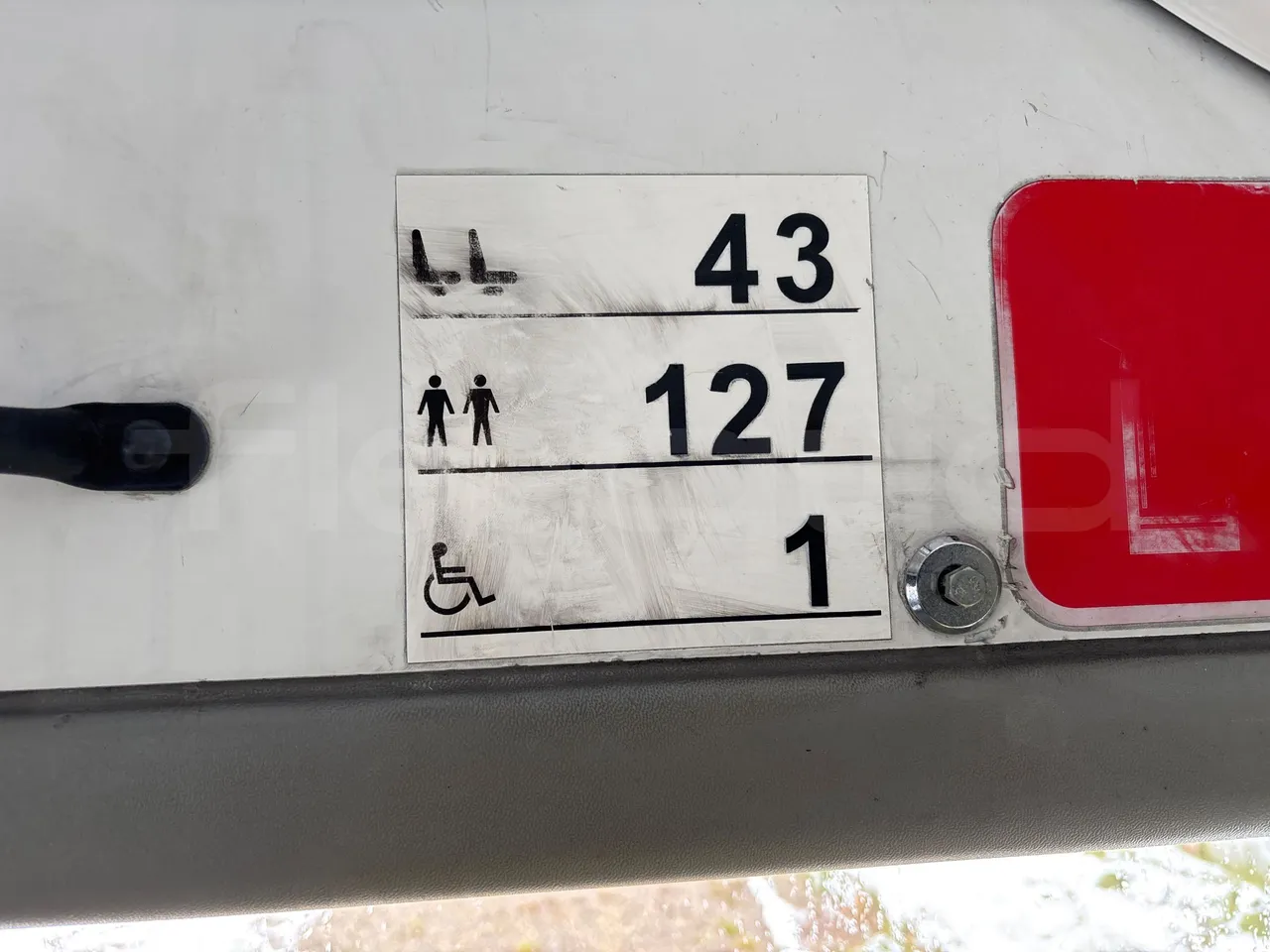 Solaris Urbino 18-Euro5-231kw-18m - seat plate photo