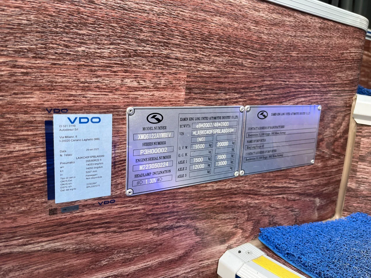 King Long C12E - Electric U1X - EUR6 - 350kW - 12.250m - chassis VIN photo