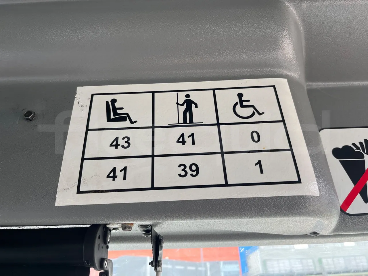 Scania Omnilink 12.00 -EUR5-206kW -12.000m - seat plate photo