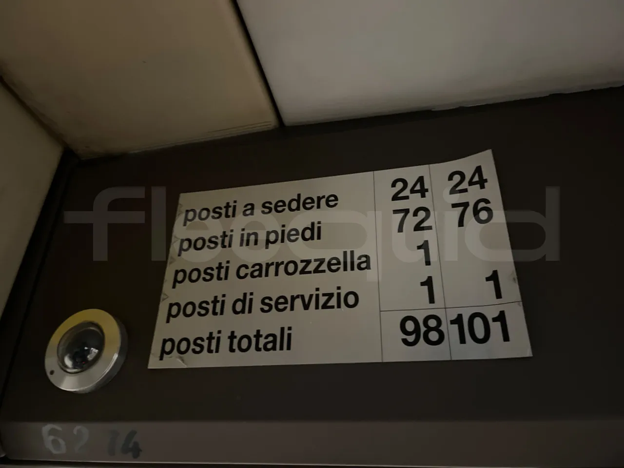 Irisbus Citelis PS09D1 PS09D1-98  - Euro5 - 213kW - 11.990mt - seat plate photo