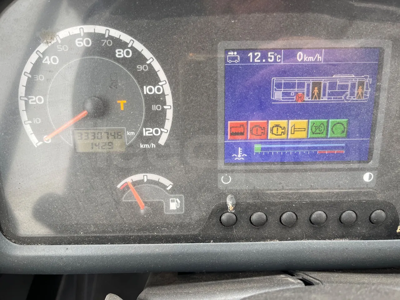 Vdl Citea LLE-120/255 405E1 - Euro6 - 182kW - 11.980mt - dashboard lights on