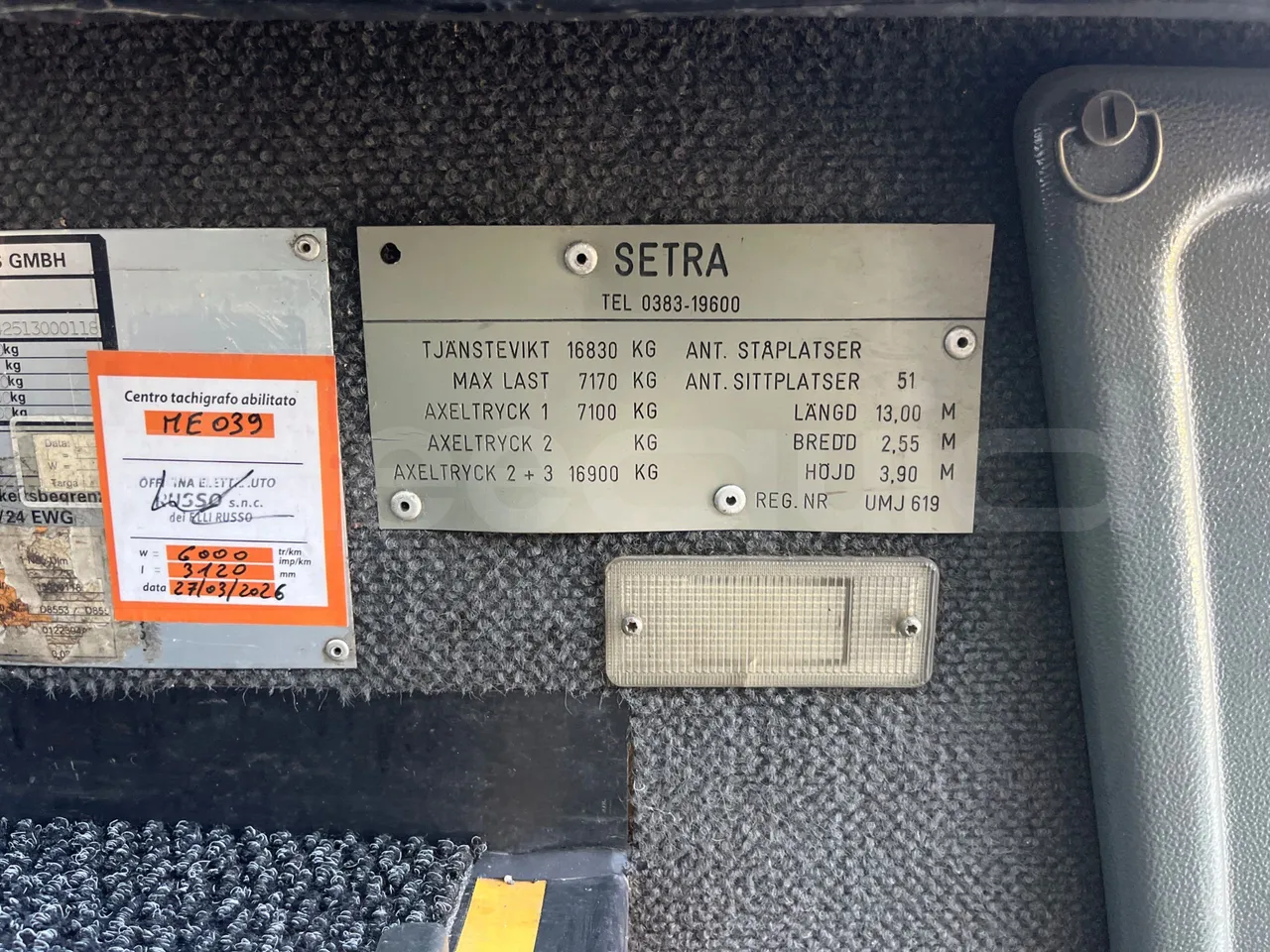 Setra S416 - onboard devices 3