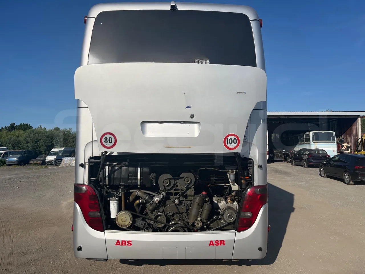 Setra S416 - rear hatch open