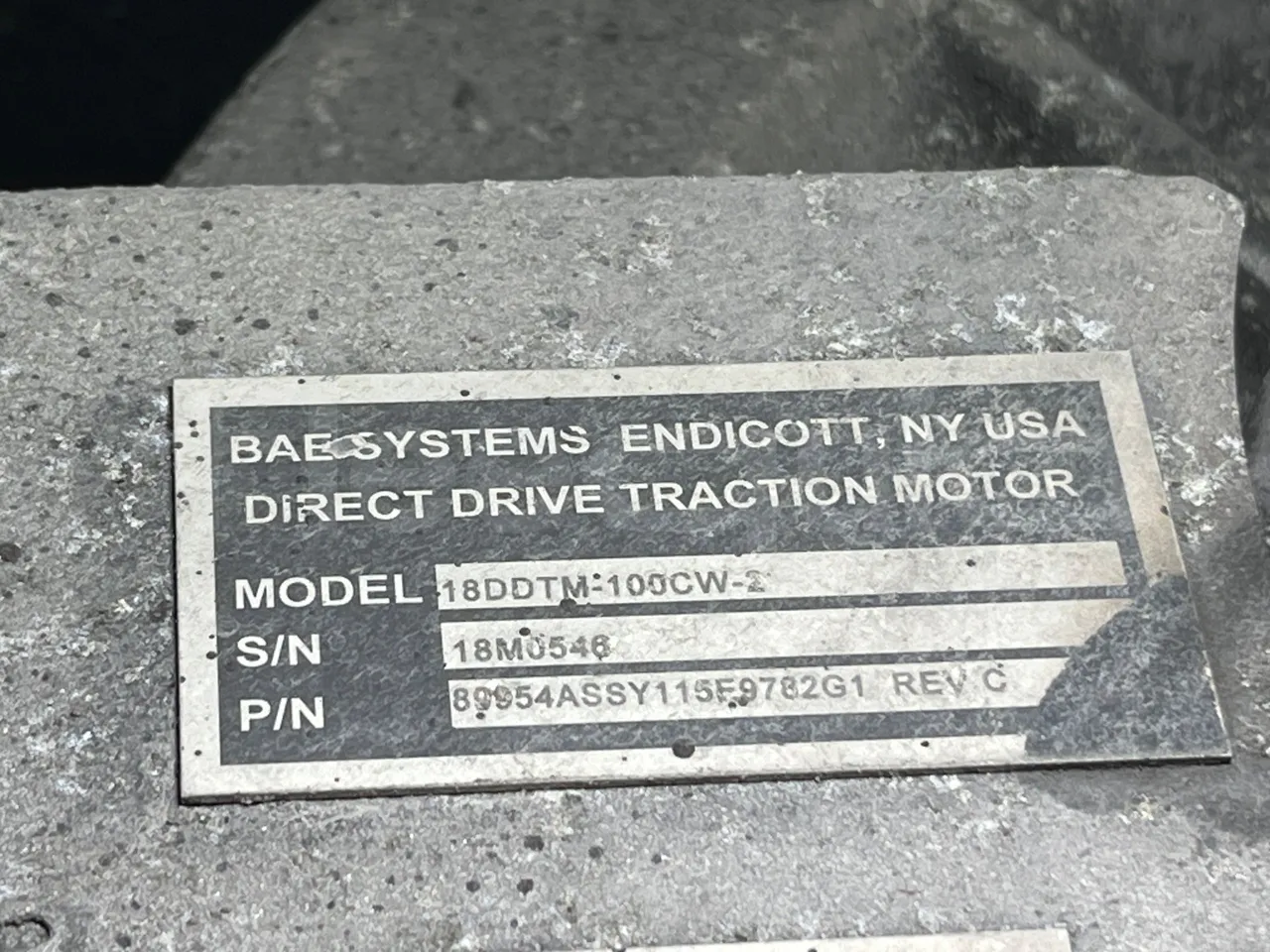 Heuliez GX 337 ELEC 6X26TN -EUR6 -121kW-12.06m - gearbox plate photo