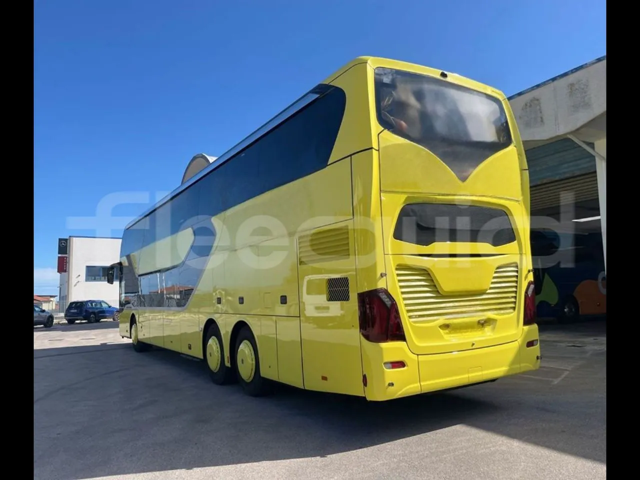Setra S531 DT - EUR6 - 375kW - 14m - 3/4 left rear side