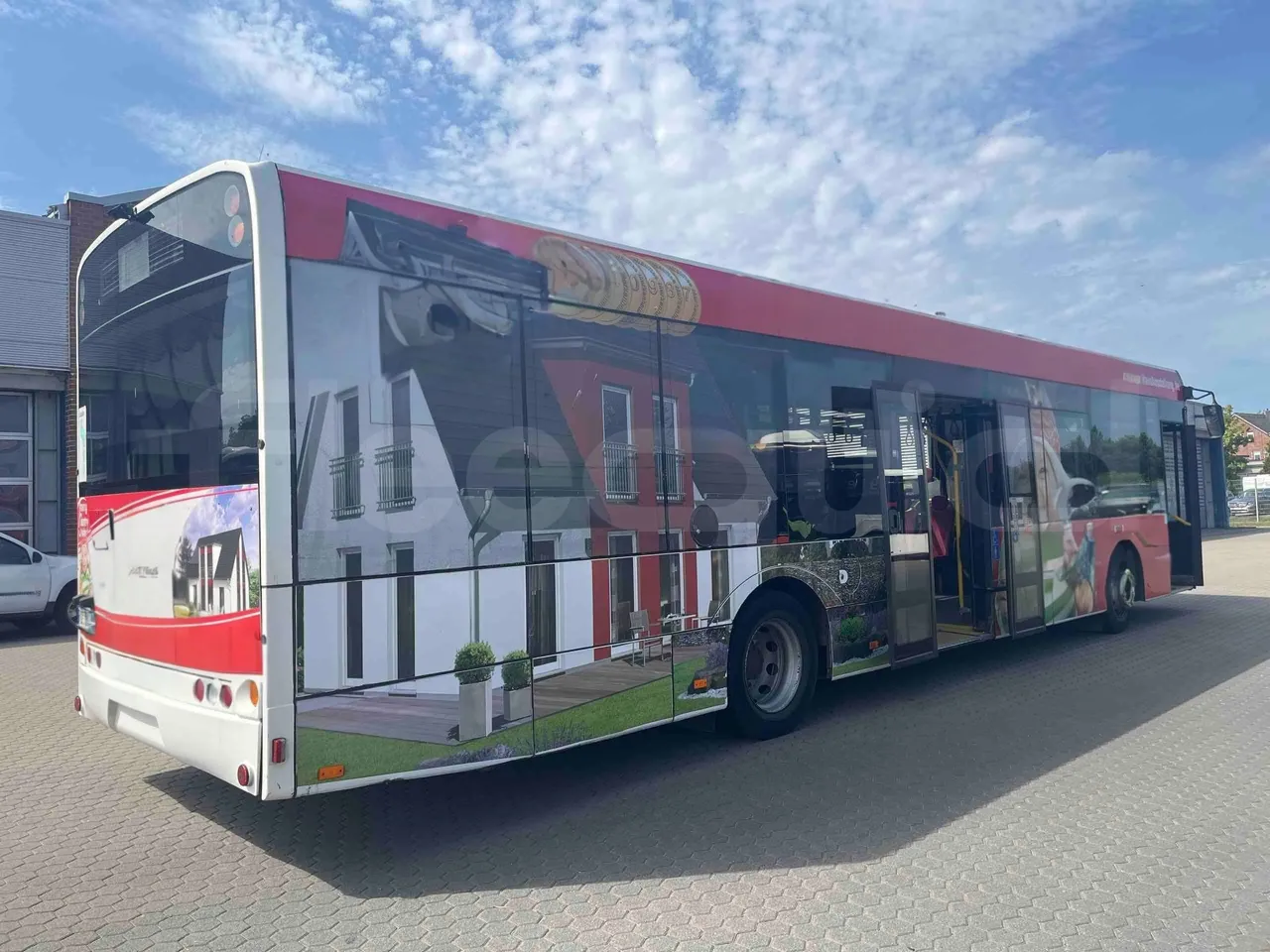 Solaris Urbino - 3/4 Rear Right Side Doors Open