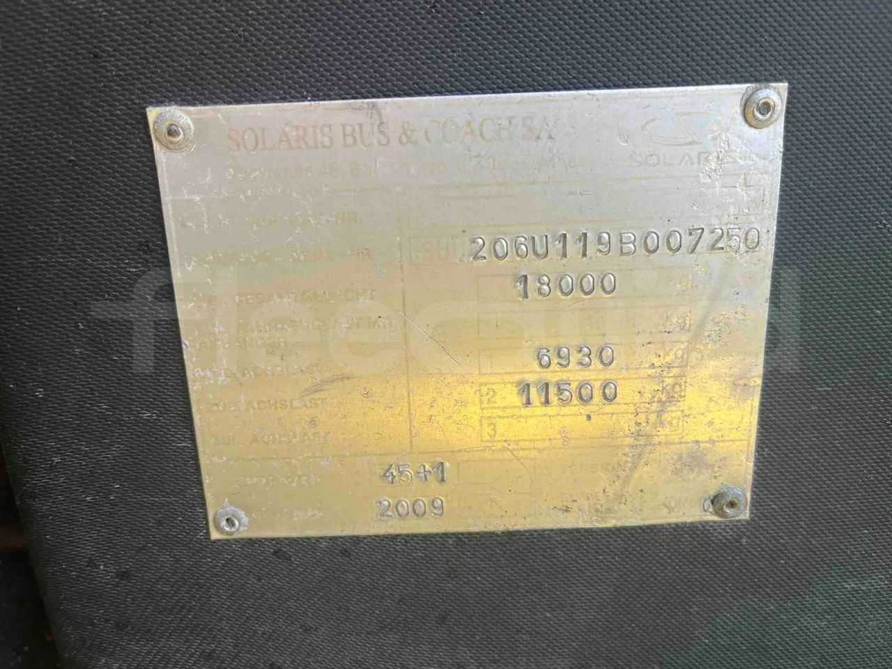 Solaris Urbino - Vehicle Plate