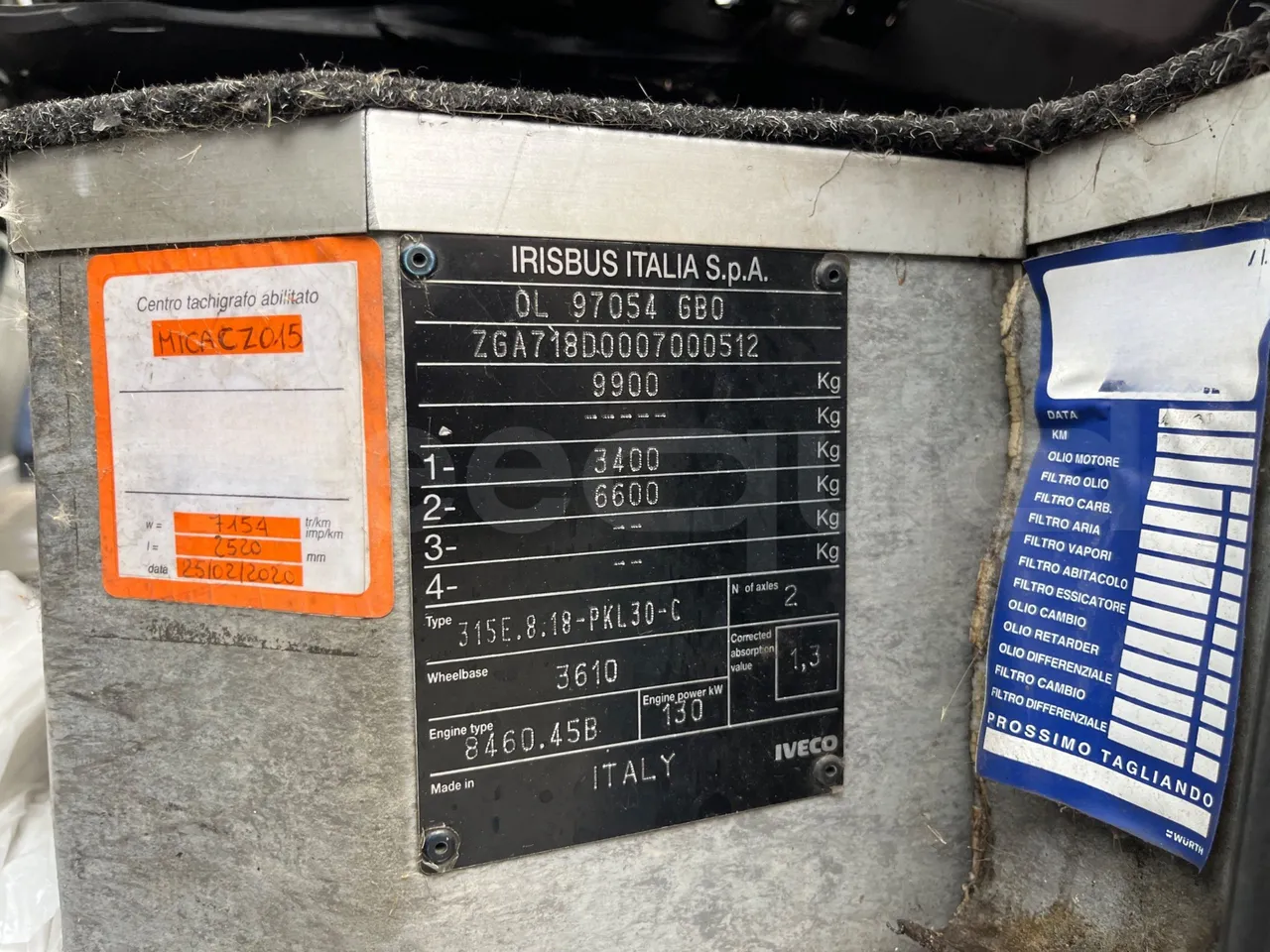 Iveco Orlandi Poker 315E -  EUR1 - 130kW - 7.580m - chassis VIN photo