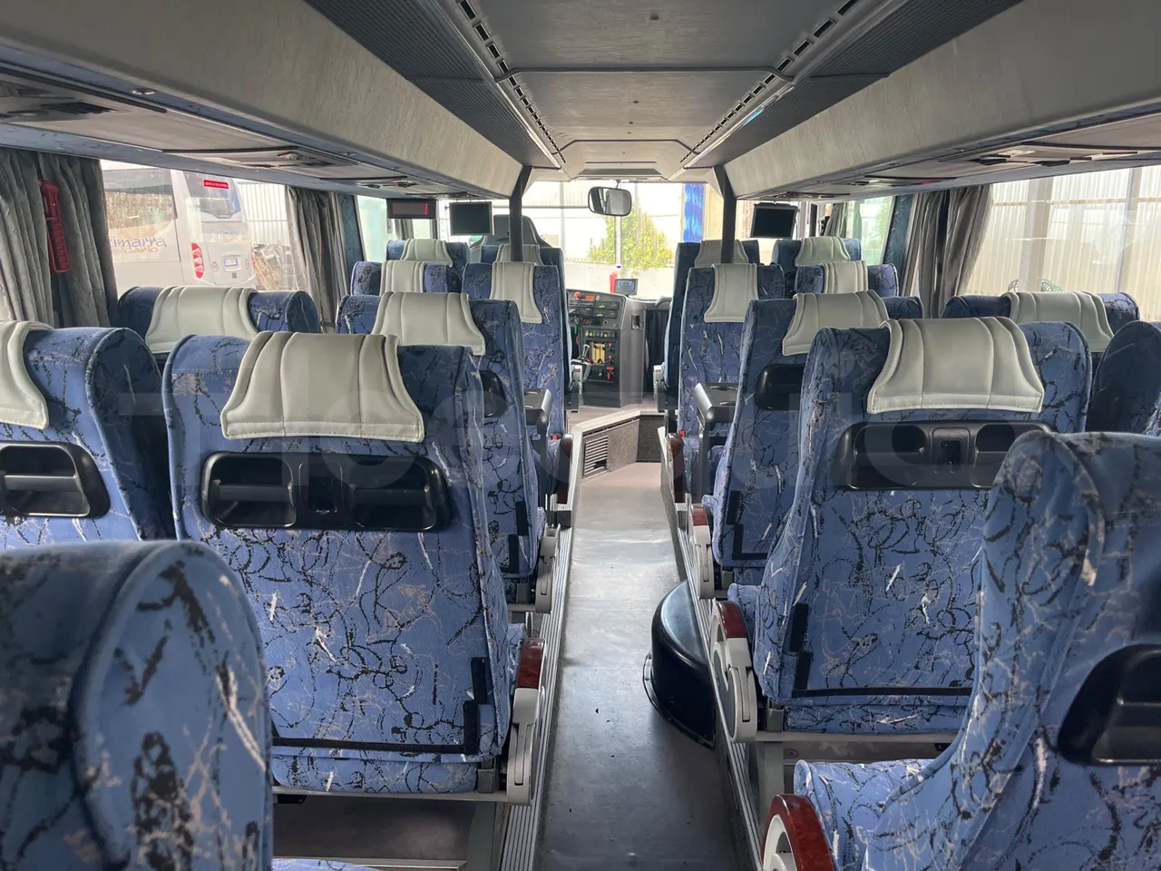 Setra S328 DT - EUR2 - 385kW -12m - forward view all seats last row height