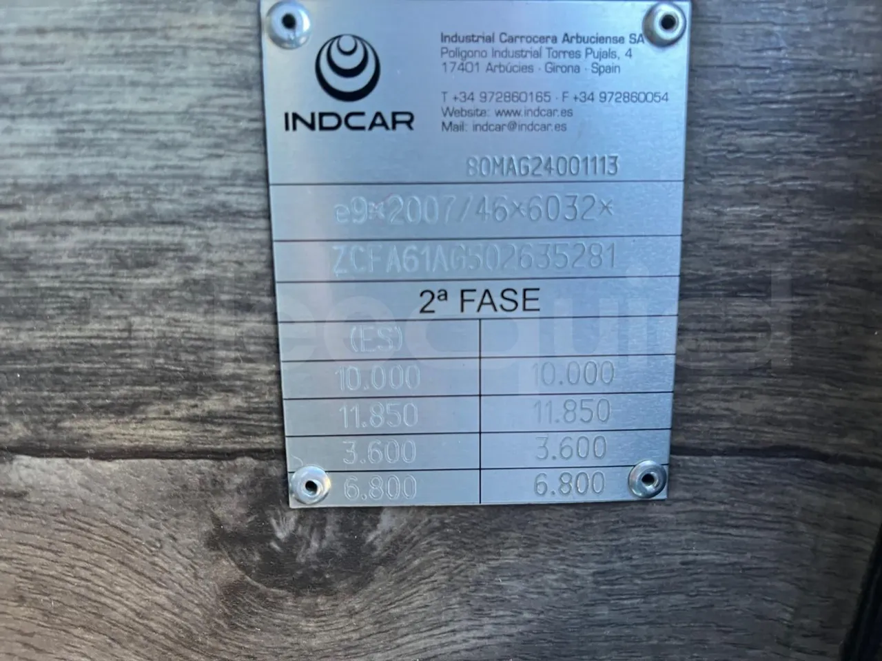 Iveco Mago2 M2IV - EUR6 - 162kW - 8.850m - vehicle plate photo