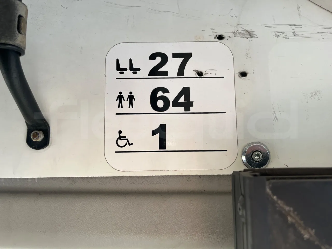 Solaris Urbino 12 - EUR5 - 188kW - 12m - seat plate photo