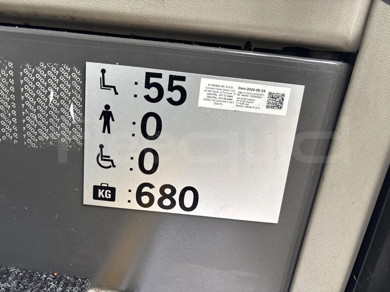 Vdl Futura FHD2129.410 -EUR5-300kW -12.875m - seat plate photo