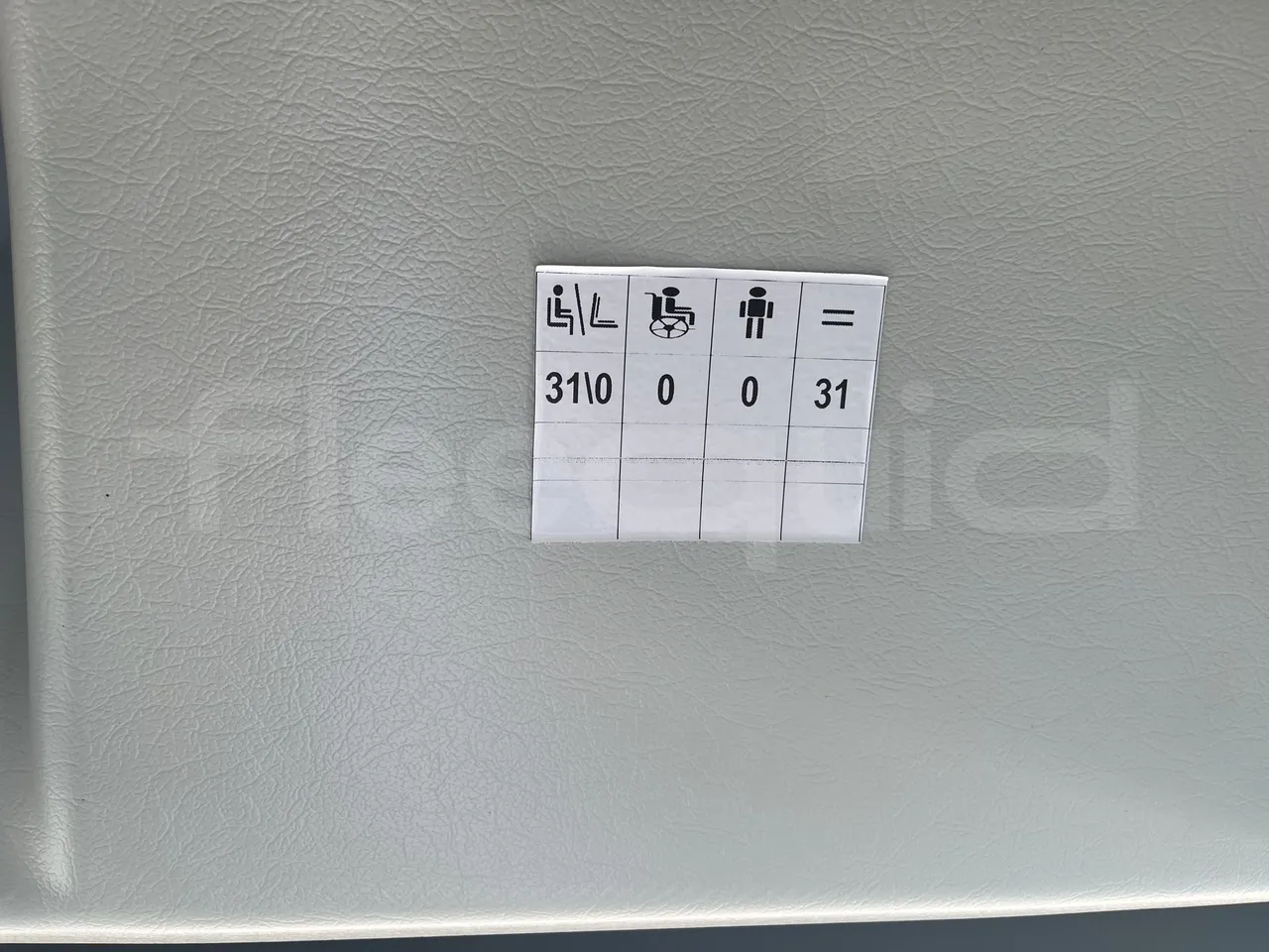 Temsa MD7 - Seats Plate