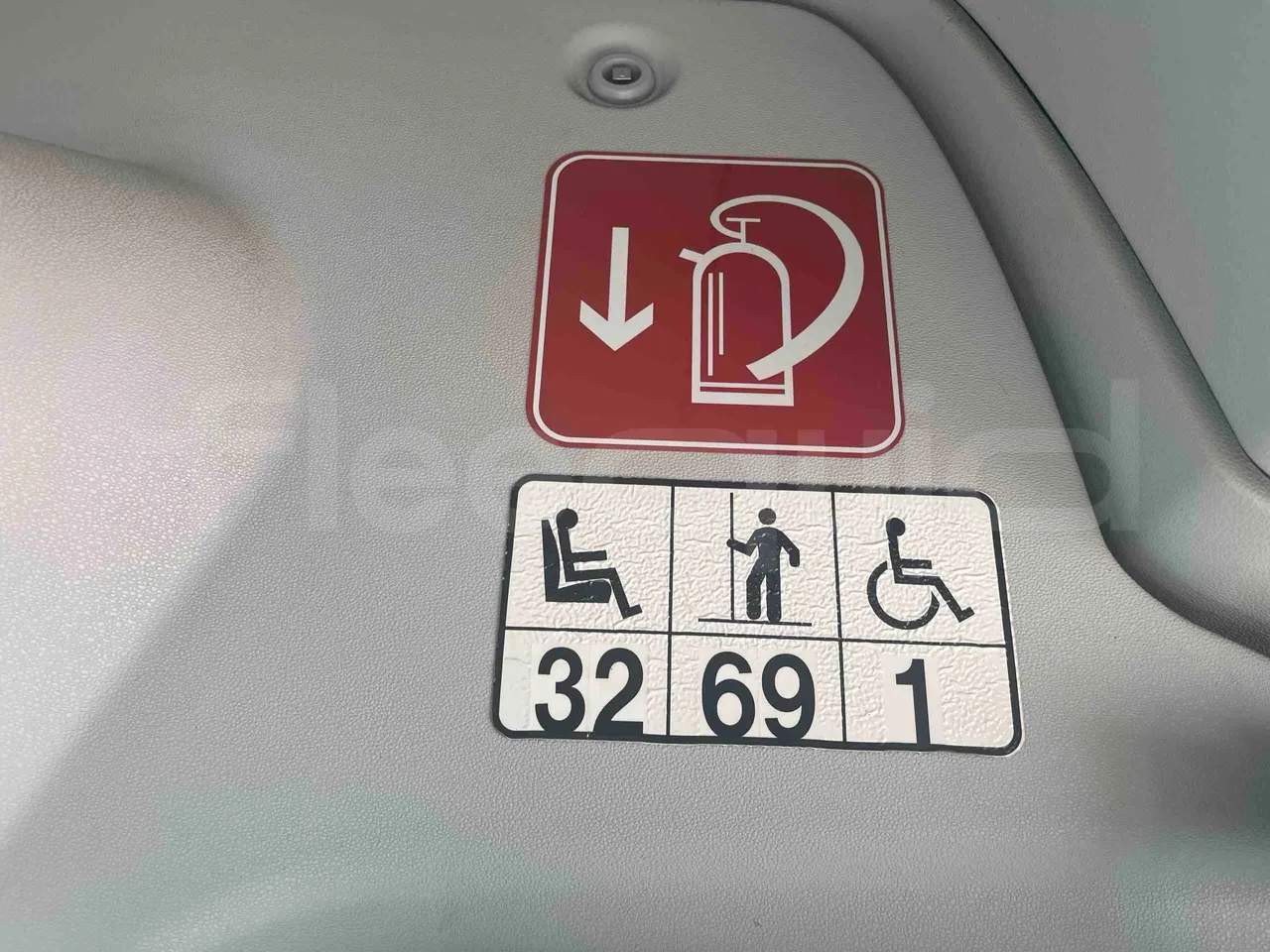 Mercedes-Benz Citaro - seat plate photo