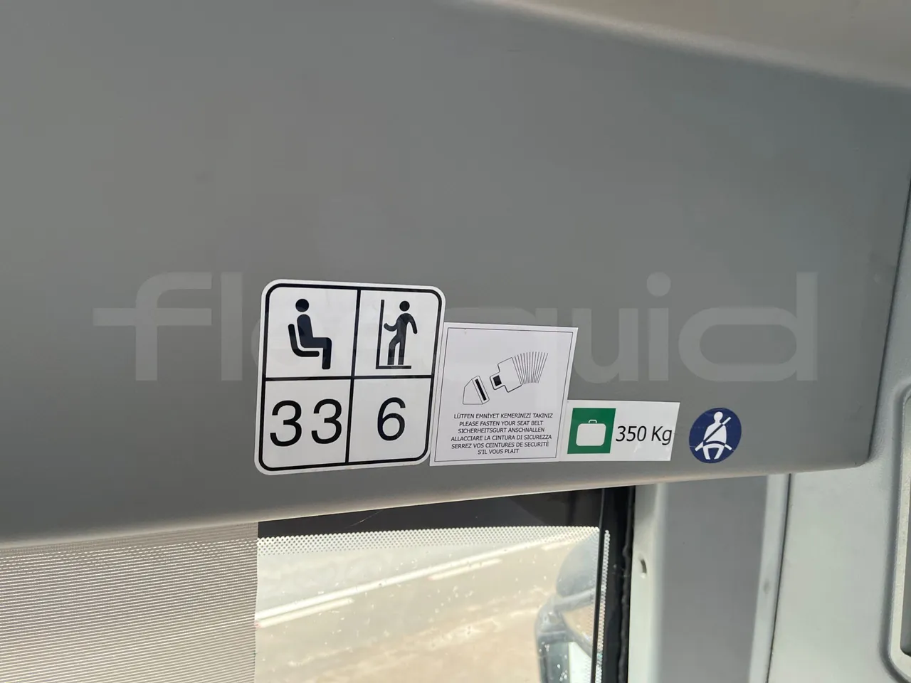 Isuzu Turquoise Q-Bus31 - EUR6 - seat plate photo
