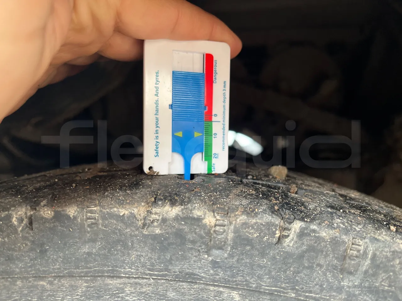 Isuzu Turquoise Q-Bus31 - EUR6 - front left tire measurements