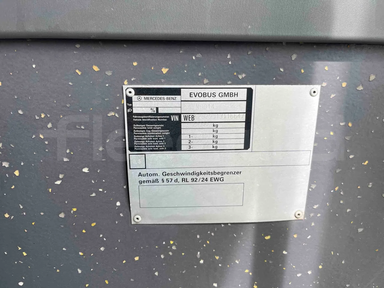 Mercedes-Benz Citaro G 0530 - Euro5 - 260kW - 17.940mt - vehicle plate photo
