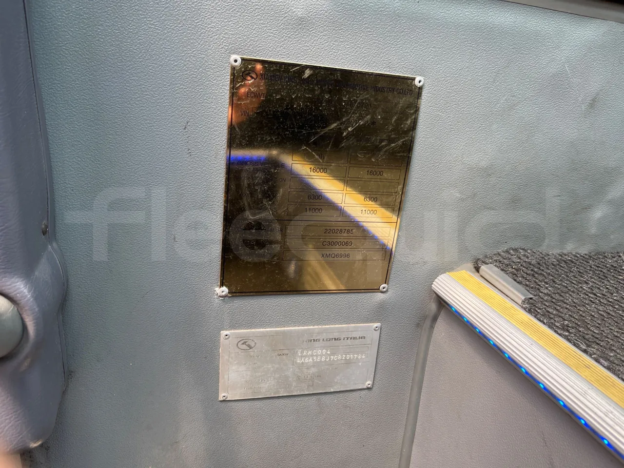 King Long XMQ6996 XMQ6996 / Euro 5 - 215 Kw - 9.895 Mt - vehicle plate photo