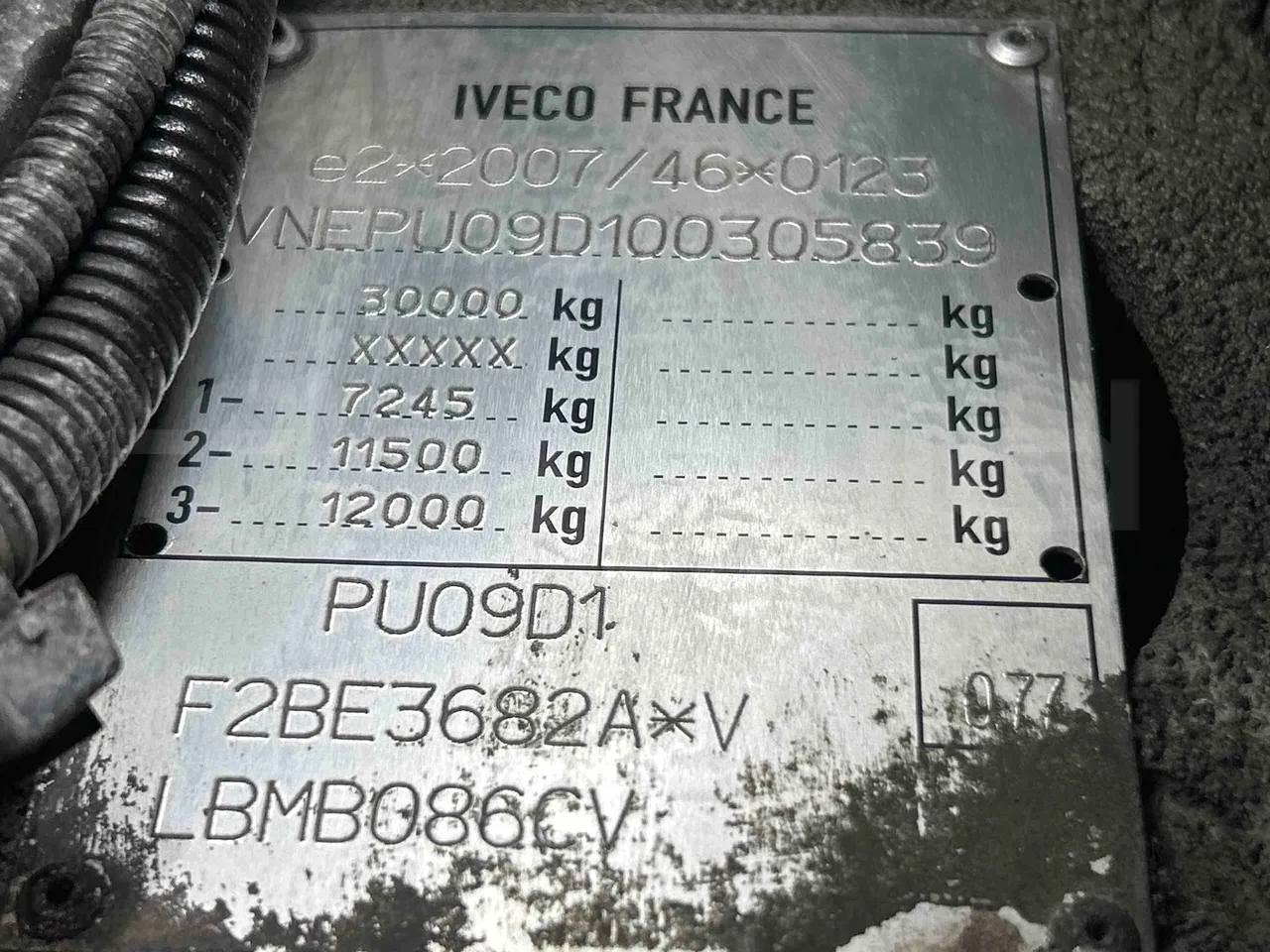 Iveco Citelis Euro5 - 280kW - 17.900mt - vehicle plate photo