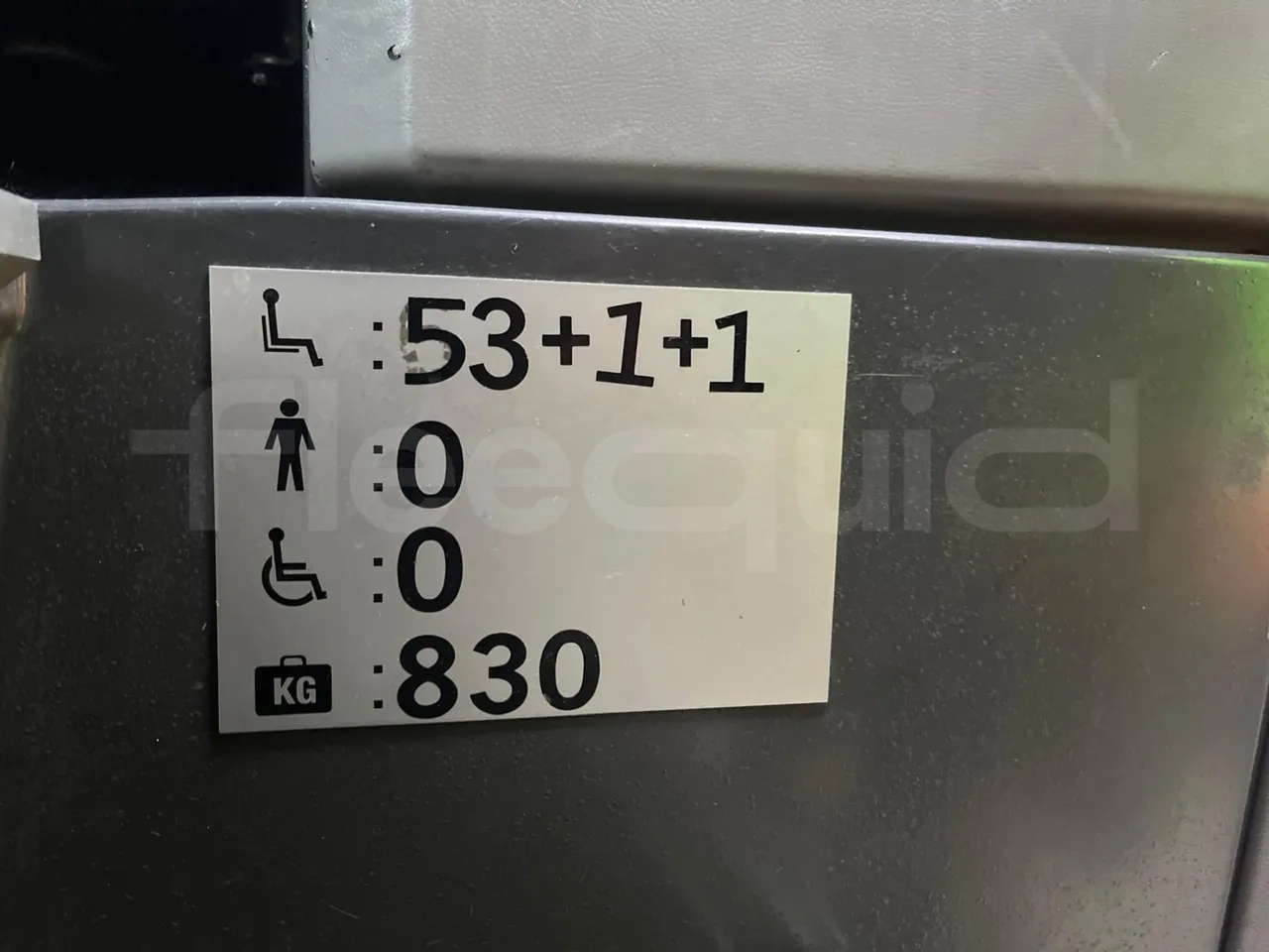 Vdl Futura 501E1 - Euro6 - 320kW - 12.875mt - seat plate photo