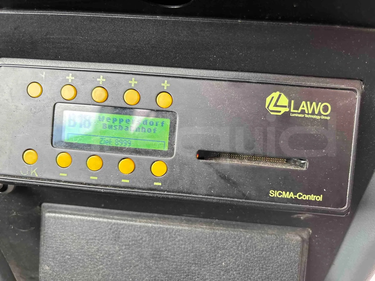 Setra S416 - command unit indicators