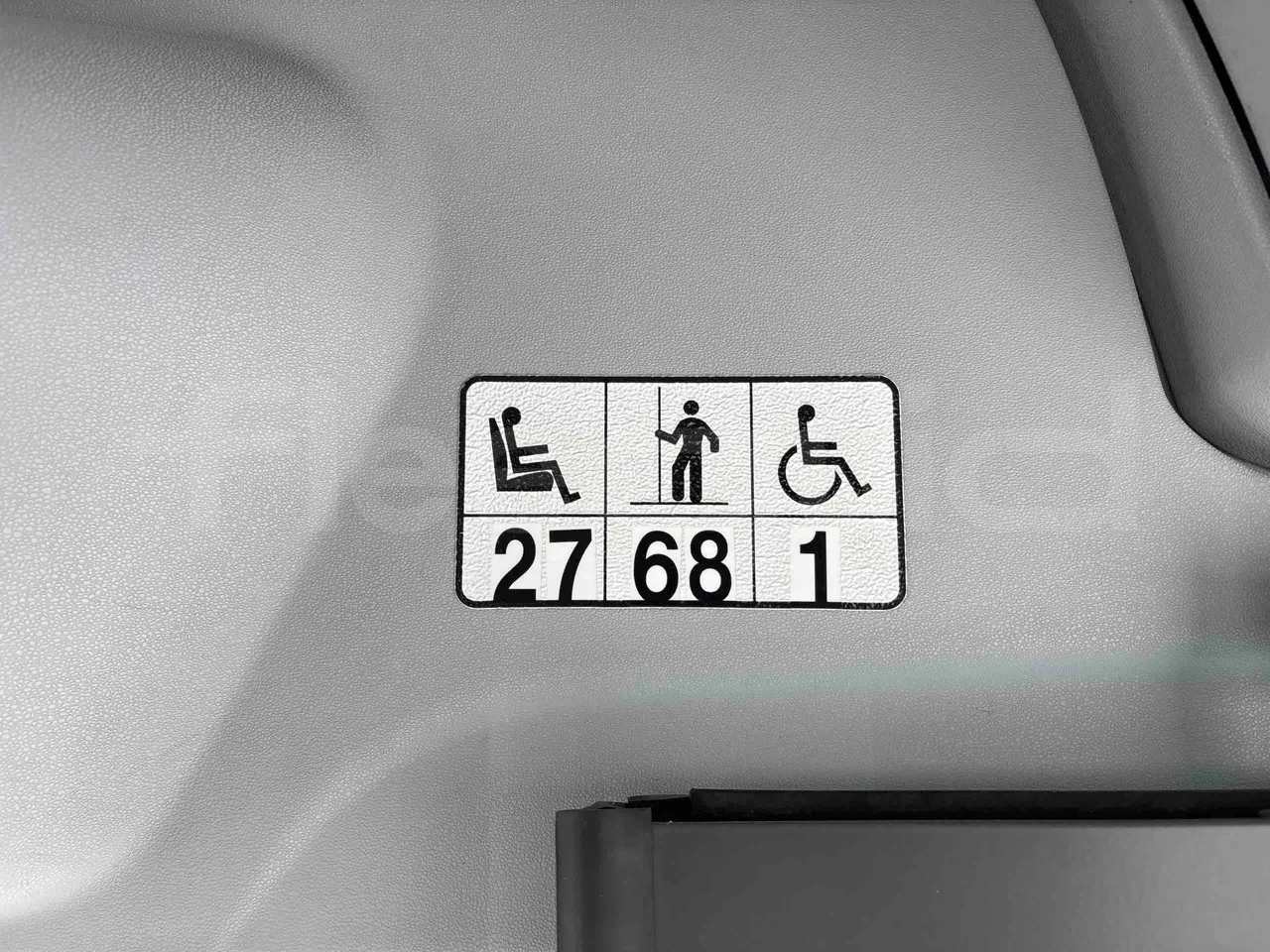 Mercedes-Benz Citaro - seat plate photo