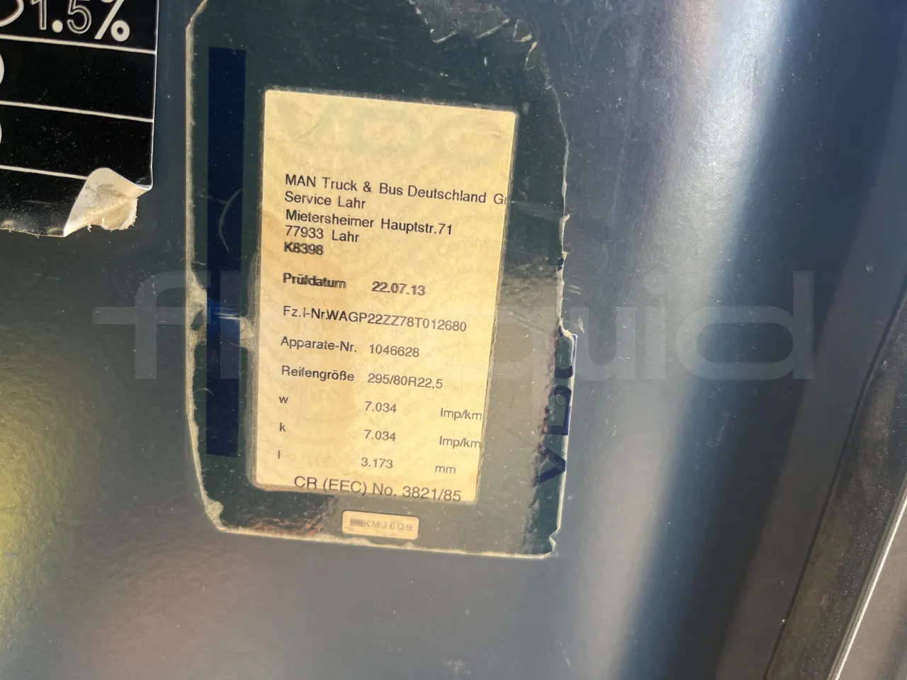 Neoplan N2216 N2216/3 - EUR4 - 324kW - 13.800m - vehicle plate photo