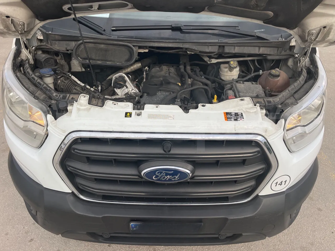 Ford Transit FBD - Euro 6 - 125 kW - 6.704 mt - rear hatch open