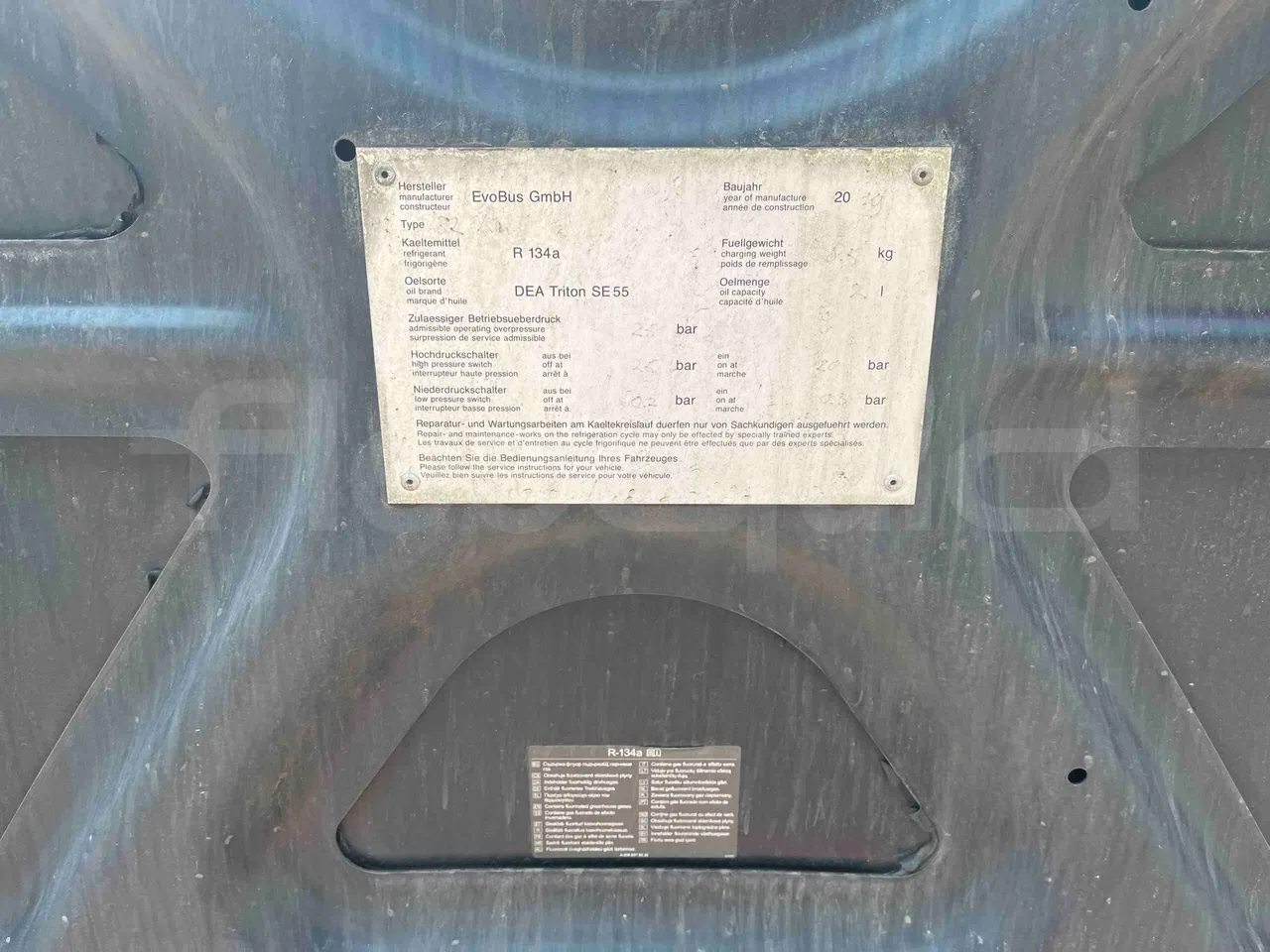 Mercedes-Benz Citaro - engine plate photo