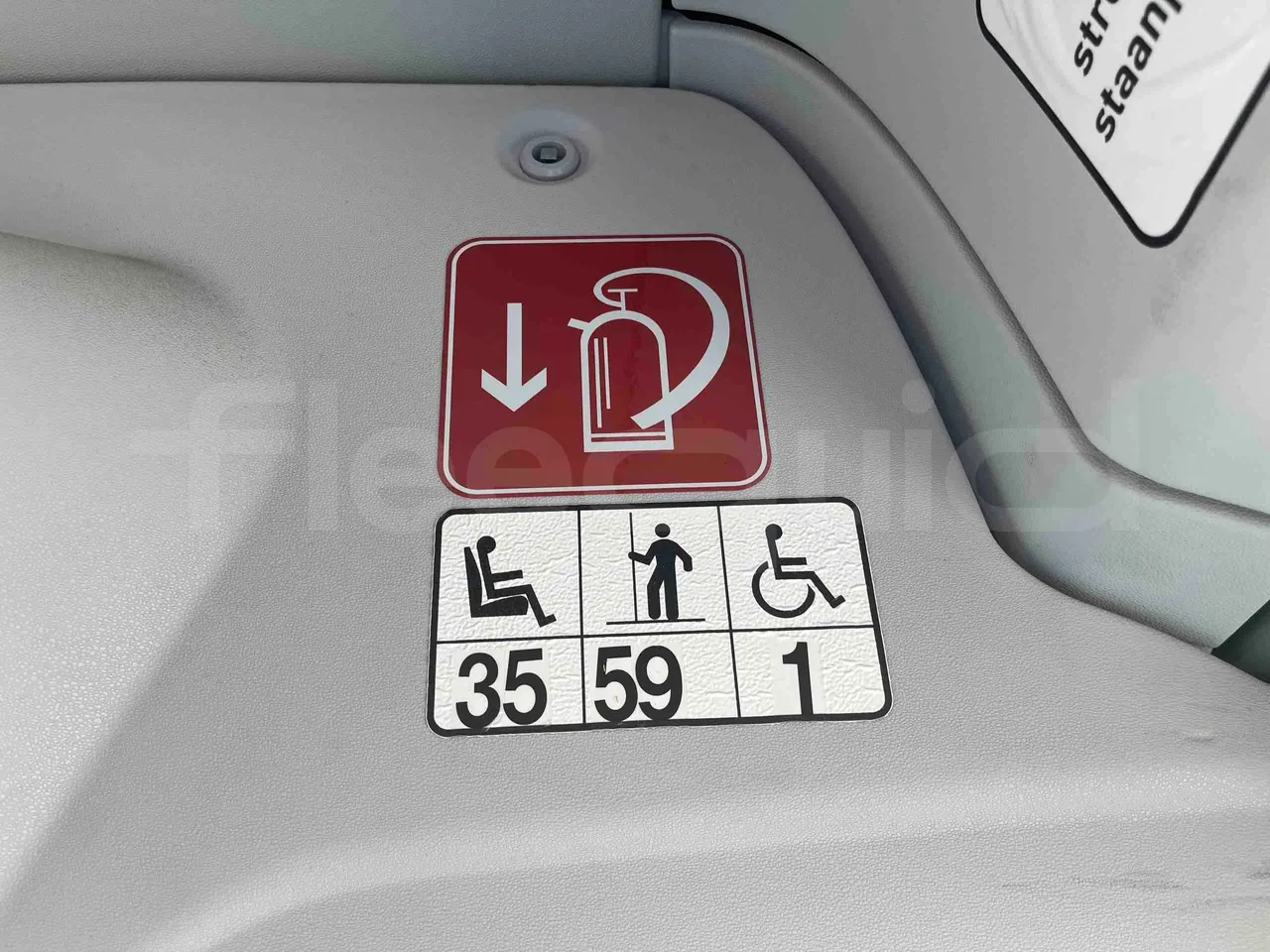 Mercedes-Benz Citaro - seat plate photo