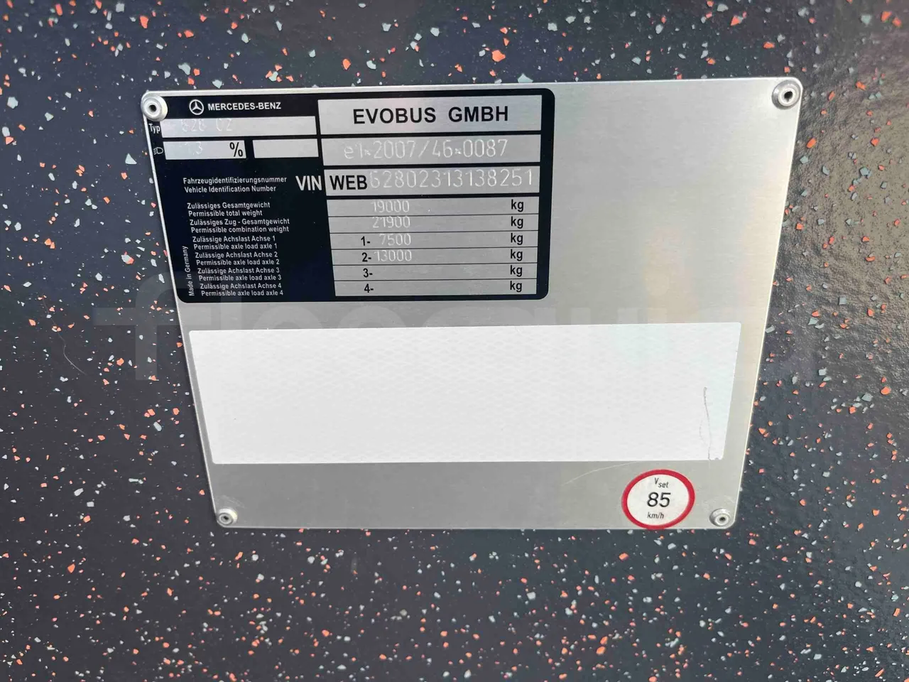 Mercedes-Benz Citaro - vehicle plate photo
