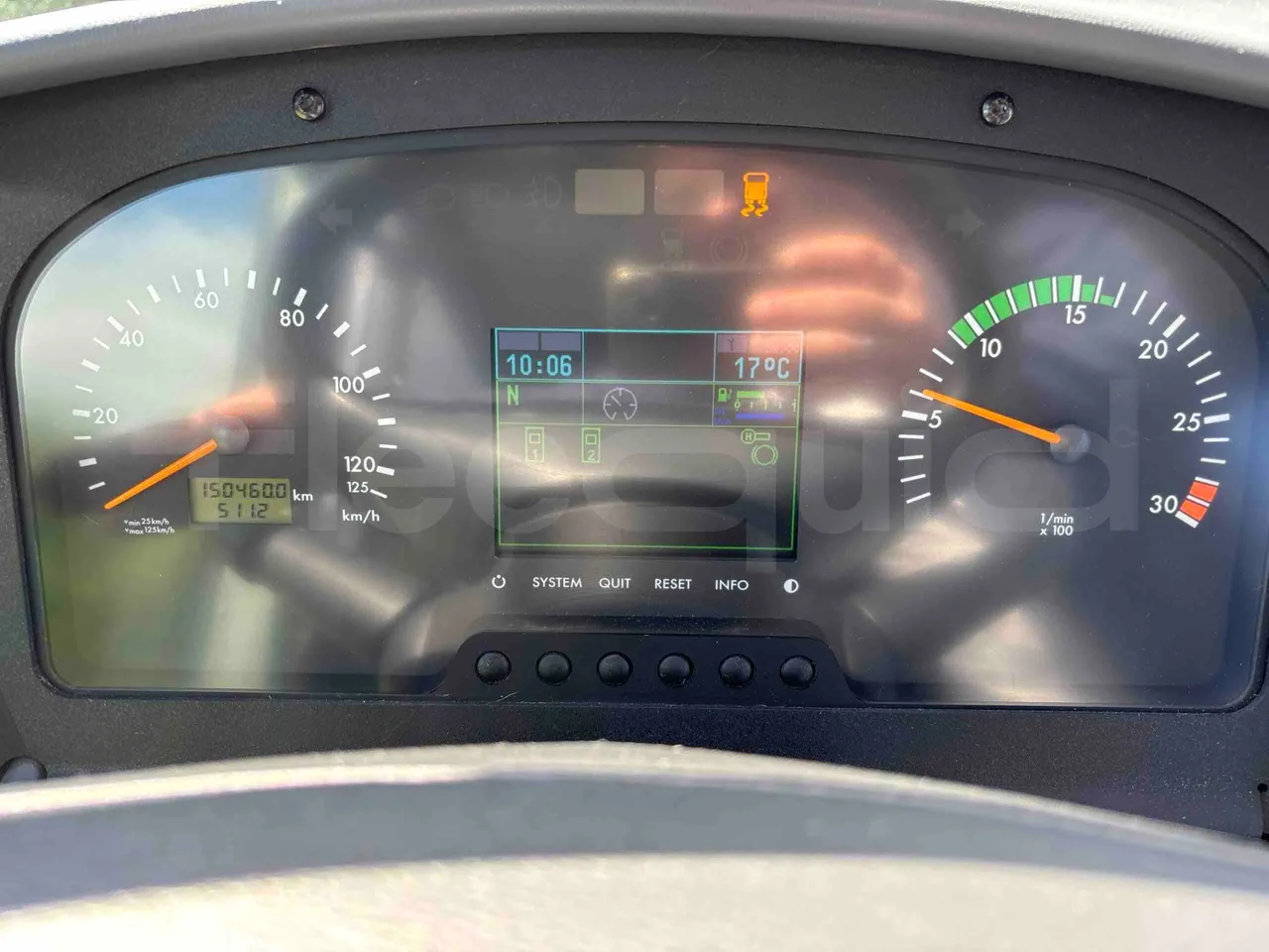 Setra S415 S415 - EUR6 - dashboard lights on