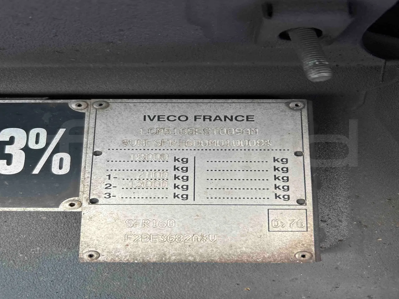Irisbus Arway SFR160 - Euro5 - 280kW - 11.990mt - vehicle plate photo