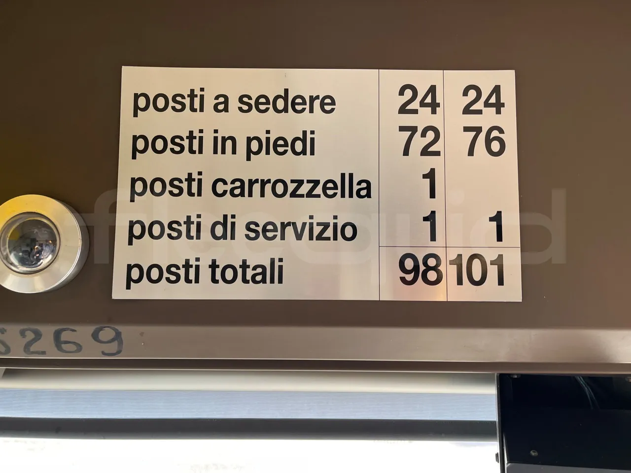 Irisbus Citelis PS09D1 PS09D1-98  - Euro5 - 213kW - 11.990mt - seat plate photo