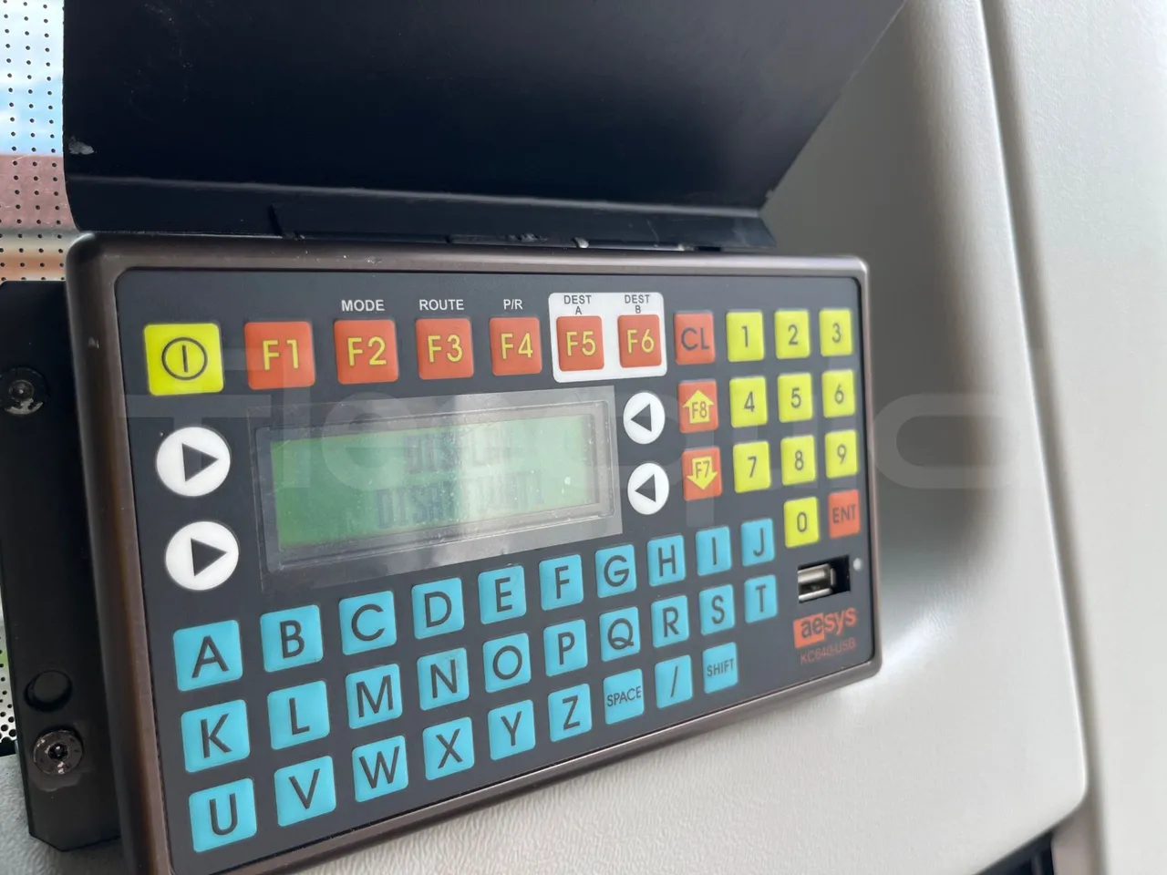 Setra S517 - command unit indicators