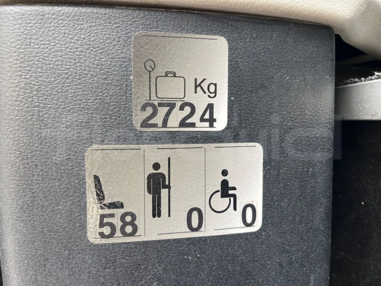 Setra S517 - seat plate photo