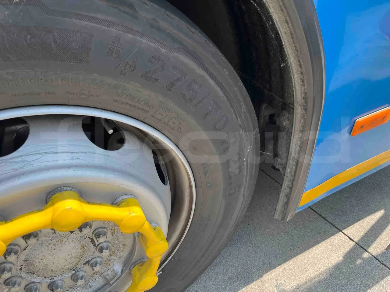 Man A20 - front left tire measurements