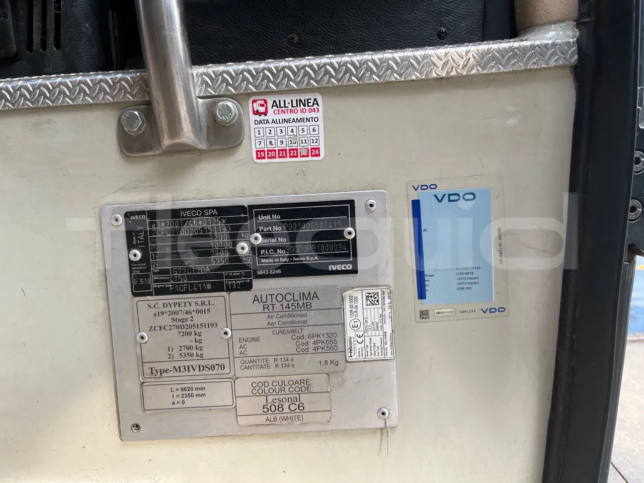 Iveco Daily DYPARRO - EUR6 - 312kW - 8.620m - vehicle plate photo