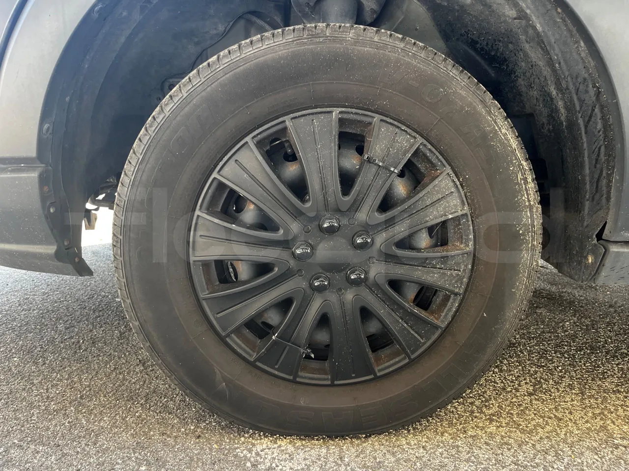 Ford Transit FAD - Euro6B - 125kW - 5.981mt - front left tire measurements