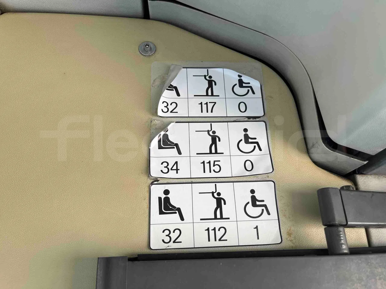 Mercedes-Benz Citaro G - seat plate photo
