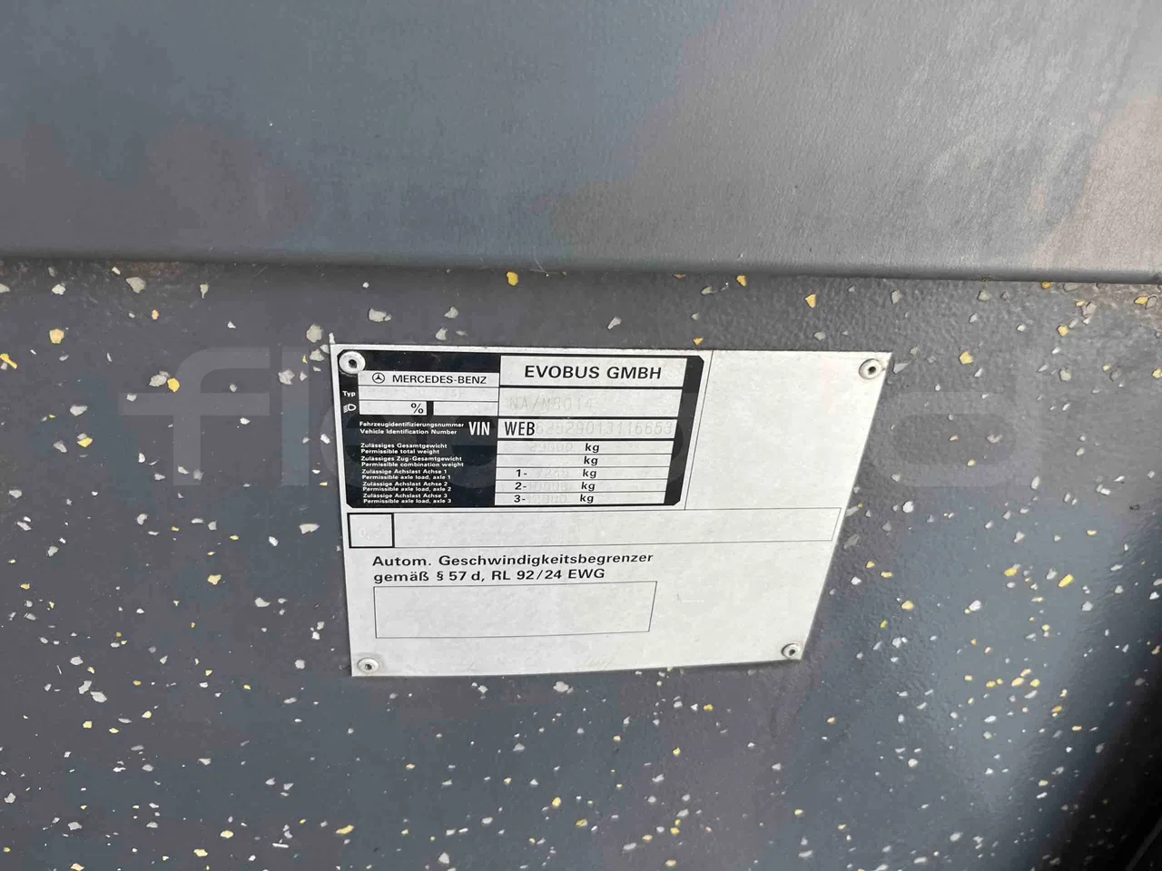 Mercedes-Benz Citaro G - vehicle plate photo
