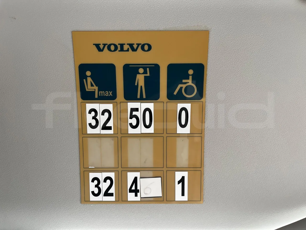 Volvo B4SC 7900  - Euro6 - 177kW - 12.134mt - seat plate photo