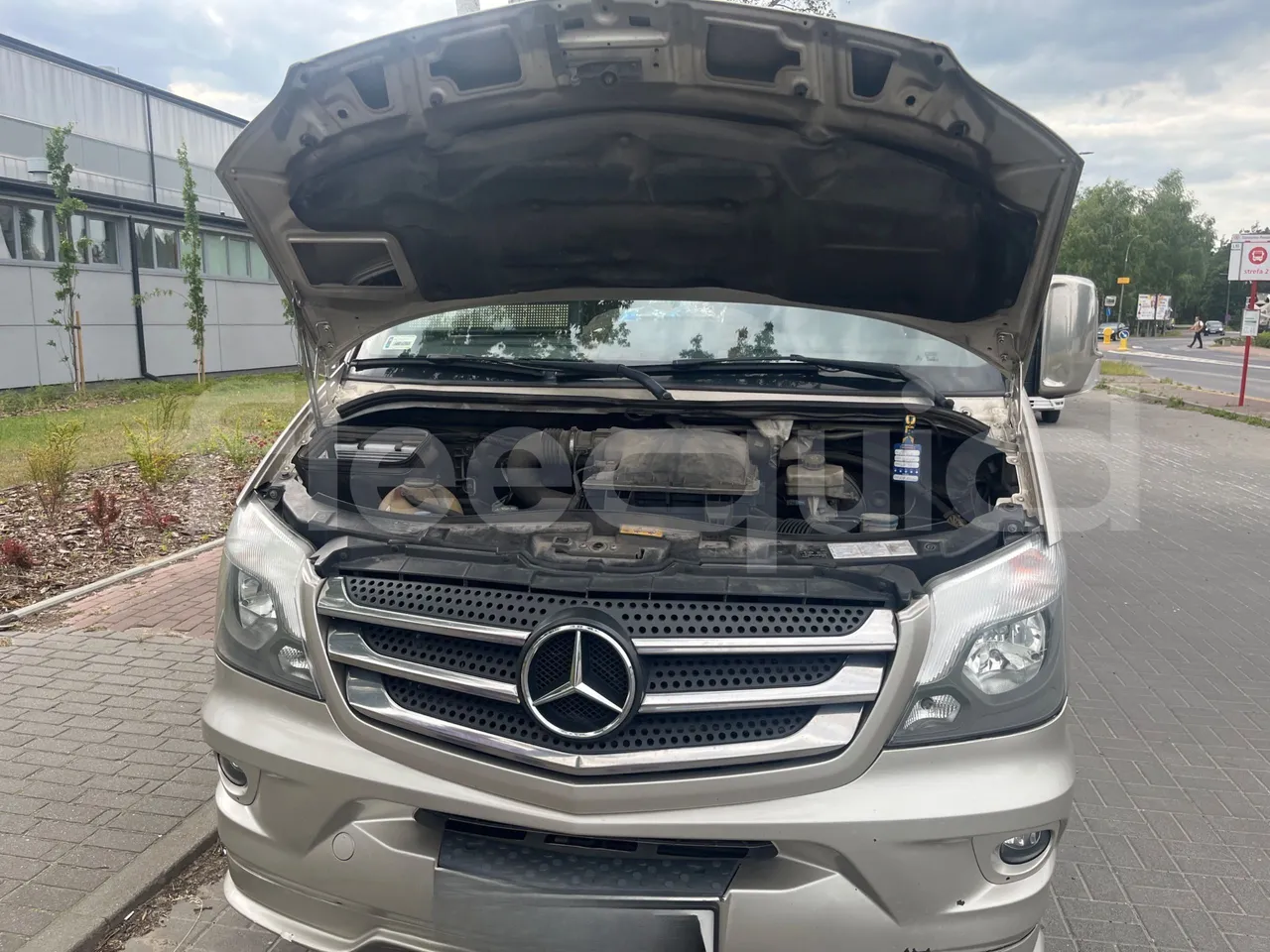 Mercedes-Benz Sprinter 519 CDI - rear hatch open (mandatory for bus to scrap)