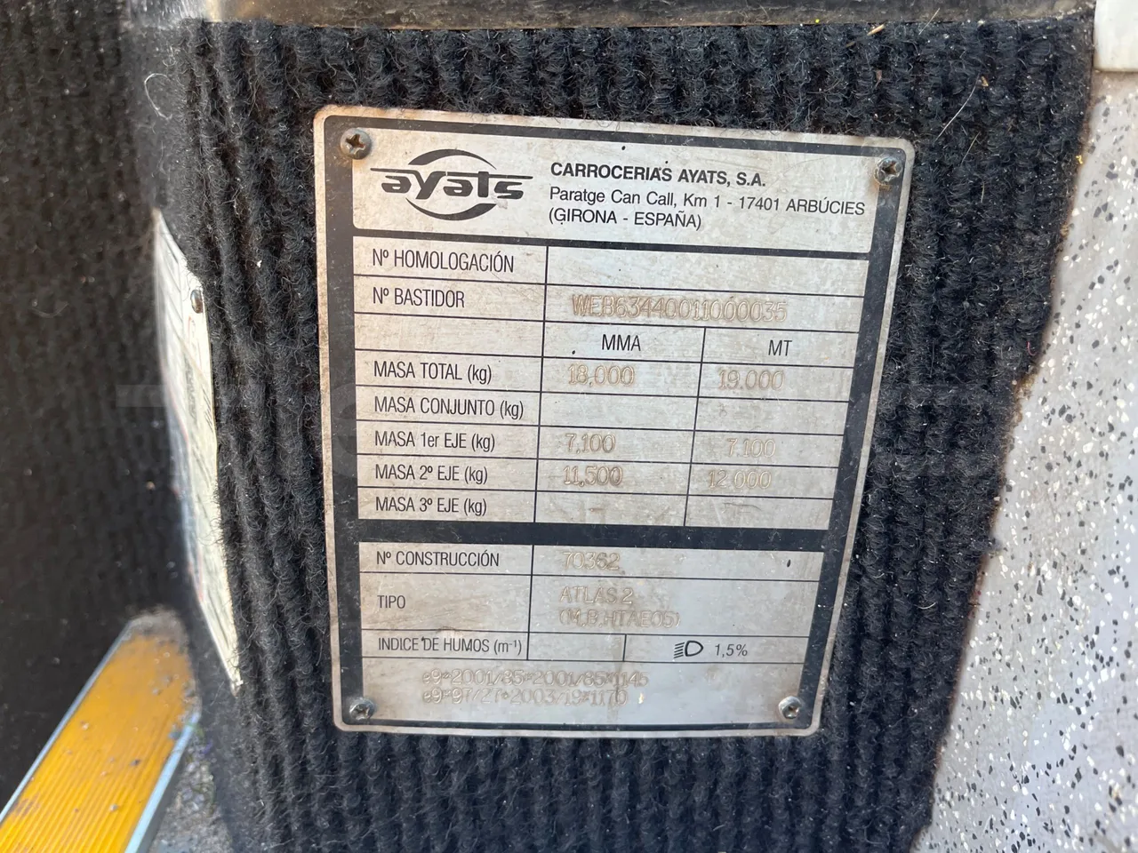 Mercedes-Benz OC 500 RF 	1842 - Euro4 - 315kW - 13mt - vehicle plate photo